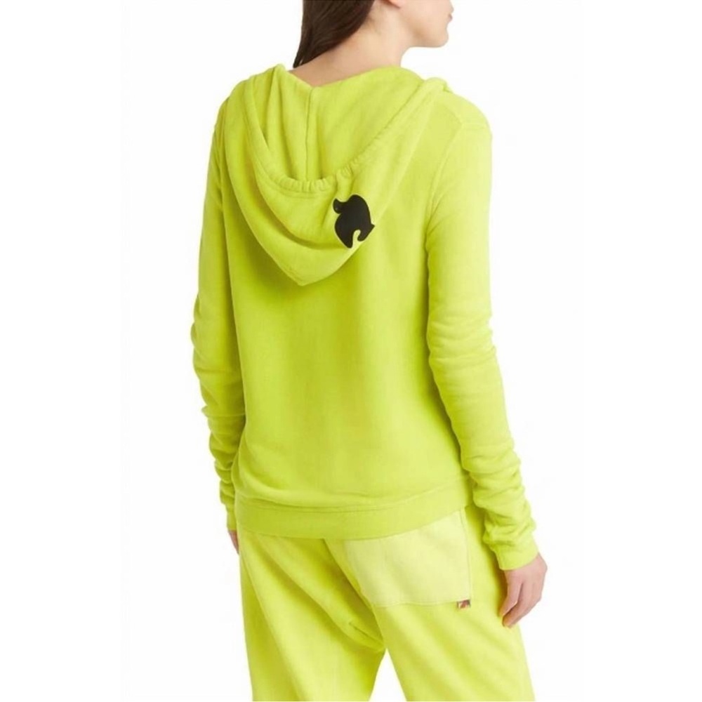 Freecity Unisex SUPERFLUFF LUX zip hoodie in glowlight yellow xs/s 0